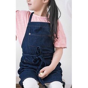 Opgewaardeerd Katoen Denim Kinderen Schorten Uniform Unisex Jeans Kids Schorten Voor Schilderen Tuinieren Keuken Koken Schortjes