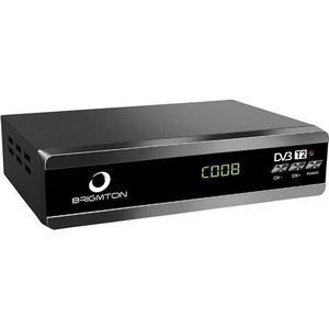 Tdt Tuner Brigmton BTDT2-919 Hd DVBT2 Zwart