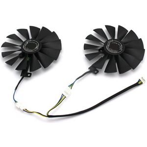 1 Paar Gpu Cooling Fans Videokaart Radiator 95Mm Forasus RX580/RX570/470/1070/1050ti/1050 Grafische Kaart Gpu Koeler Fans