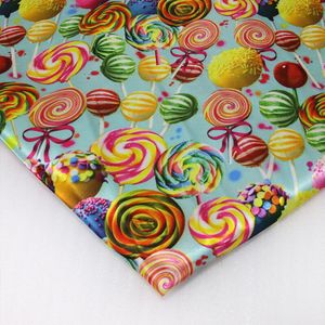 46383 50*140 CM Lollipop satijn voor Tissue Kids Beddengoed textiel voor Naaien Pop, DIY handgemaakte materialen
