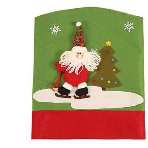 60x50cm Kerst Kerstman Sneeuwpop Herten Stoel Cover Diner Tafel Decoraties voor Huis Stoel Achterkant Decoracion Jaar