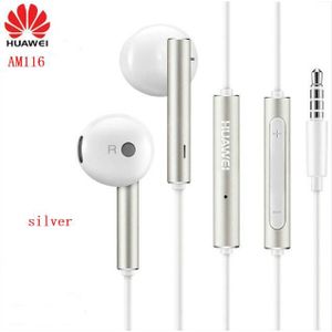 Originele Huawei Oortelefoon Am116 Honor AM115 Headset Mic 3.5Mm Voor Huawei P7 P8 P9 Lite P10 Plus Honor 5X 6X Mate 7 8 9 Smartphone