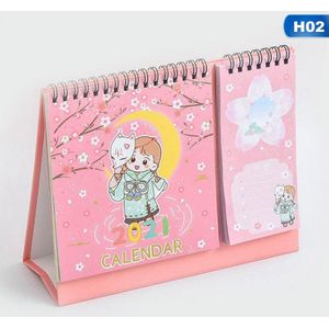 Cartoon Sakura Maiden Memo Kalender Ins Stijl Kersenbloesem Bureau Kalenders Dagelijkse Schema Planner .07.12