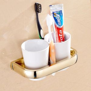 Luxe Goud Kleur Messing Vierkant Badkamer Accessoires Handdoek Plank Handdoekhouder Toiletrolhouder Wandmontage Bad Hardware Sets