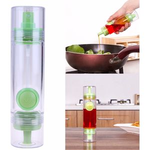 2 in 1 Koken Olijfolie Spuit Dispenser Cruet Keuken Gebak Gereedschappen Groene Kleur 7.20*1.77 Inches