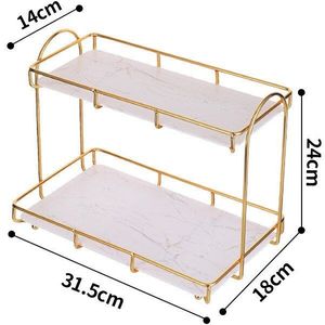 Multifunctionele Opslag Rack Badkamer Make Organizer Verwijderbare Desktop Opslag Plank Luxe Cosmeticsorganizer