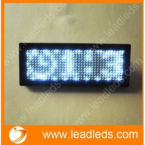 Wit kleur meertalige 11*33 pixels programmeerbare Led Naambadge Scrolling Tag