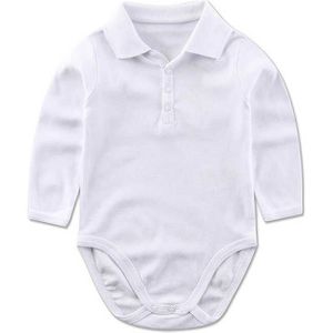 Katoen Lange Mouw Bodysuits Voor Pasgeborenen Baby Boy Kleding Turndown Kraag Kids Jumpsuit Baby Kleding