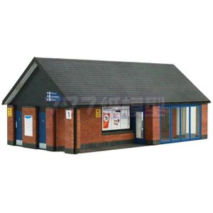 29 Moderne Kleine Trein Station 3D Papier Model Schaal 1:56 1:64 1:76 1:150 Trein Bouw Scène Kinderen Volwassen Educatief Speelgoed