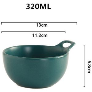 Nordic Stijl Porselein Keramische Slakom Rijst Ramen Bowls Creatieve Grote Mengen Kommen Keuken Servies Voor Restaurant