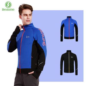 Beaume Sport Winddicht Full-rits Sport Uitloper Fleece Jas voor mannen Wandelen Schaatsen Klimmen Jas 63319