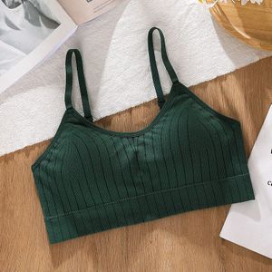 Athvotar Naadloze Vrouwen Draadloze Beha Padded Sport Tube Top Crop Top U-Vormige Terug Ademend Eenvoudige Lingerie Bralette