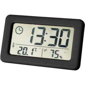 Digitale Wekker Thermometer Hygrometer Meter Elektronische Vochtigheid Monitor Klok Voor Thuis Slaapkamer Kinderen Kamer Decoratie