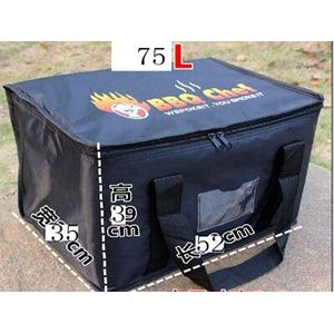 75L Extra Grote Capaciteit Thermische Vouwen Koeltas Picknick Lunchbox Geïsoleerde Cool Handtassen Ice Pack Voertuig Isolatie