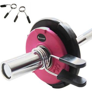 1 Paar 25Mm Barbell Gym Gewicht Bar Halter Lock Klem Lente Kraag Clips Indoor Body Building Trainning Fitness