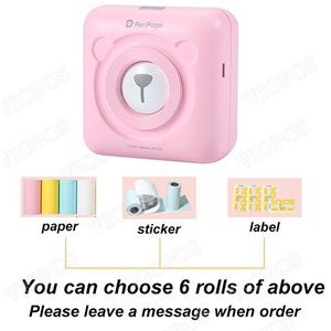 Mini Draagbare Bluetooth Draadloze Paper Photo Printer Pocket Thermische Afdrukken Usb Aansluiting