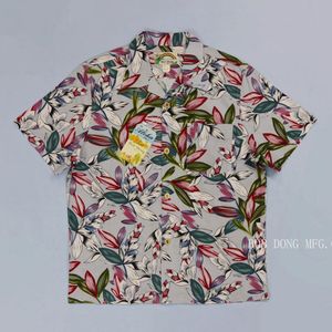 Bob Dong Bloemen Hawaiian Shirts Lichtgewicht Korte Mouw Aloha Mannen Party Camp Shirts
