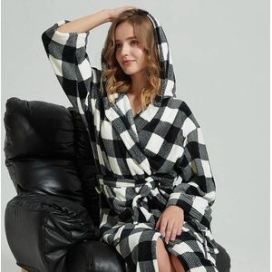 Flanellen Badjas Mannen Gewaad Mannelijke Met Hooded Dikke Kamerjas Pyjama Heren Badjas Winter Lange Plus Size Xxl Bruidsmeisje gewaden