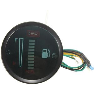 Auto En Motorfiets Gemodificeerde Instrument 52Mm2 Inch Brandstofmeter 12V Led Brandstofmeter Gauge 12V Led Brandstof gauge