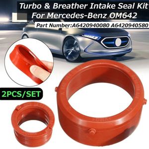 2 Stuks Auto Accessoires Turbo Intake Seal Ring & Motor Breather Afdichting Voor Mercedes-Benz OM642 A6420940080 A6420940580