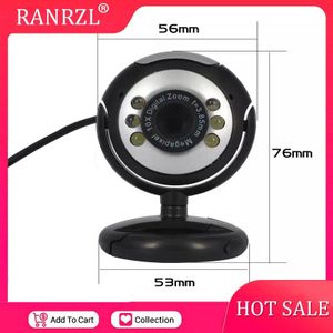 Mini Usb 2.0 Webcam Camera Digitale Hd 30.0 Megapixels 6 Led Webcam Met Microfoon Microfoon Voor Skype Voor msn Pc
