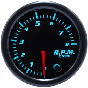 2 ""52Mm Car Auto Toerenteller Gauge 0 ~ 8000 Rpm Meter Universele 7 Kleur Led Meter Boot Tacometro moto Tach Digitale Snelheid Meter