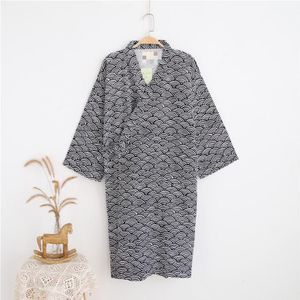 100% Katoen Ongedwongen Slapen Gewaden Man Kimono Zomer Elegante Comfortabele Yukata Thuis Gewaden Man Thuis Kleding Voor Man