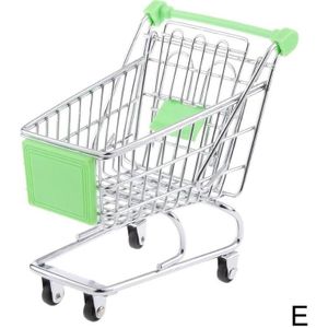 Leuke Mini Winkelwagen Supermarkt Handcart Opslag Kinderen Speelgoed Kantoor Home Decor Prachtig Speelgoed Voor Kinderen