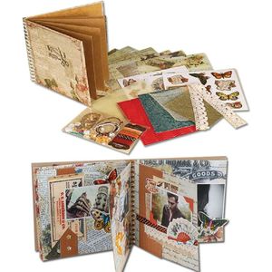Eno Groet 6inch Vintage Scrapbook Kit Voor Familie/Vriend/Kids DIY Polaroid Album Retro Scrapbooking Fotoalbum