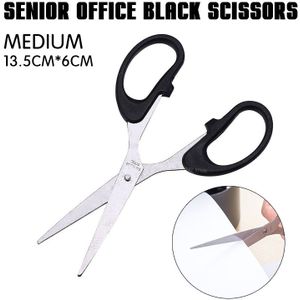 1P Senior Office Black Schaar Papier Schaar Handleiding Schaar Essentials Rvs (Medium Size) kantoor 3 Maten Plastic