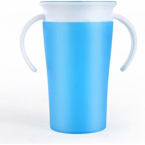 1 X Spill Gratis Drinkbeker 1 Pcs Trainer Cup Peuter Training Drinken Anti Spill Kids Chew Proof 360 graden Voor Kinderen