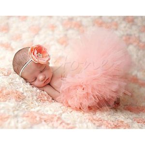 Leuke Peuter Pasgeboren Baby Meisje Tutu Rok & Hoofdband Photo Prop Kostuum Outfit