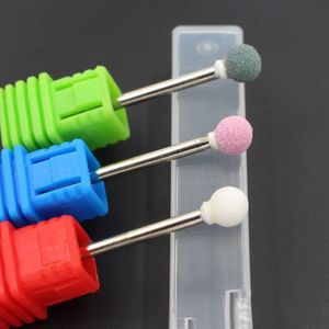 1 Pcs Keramische Steen Braam Nail Art Boor Bitsprofessional Sferische Manicure Elektrische Boor Machine Accessoire Pedicure Art Gereedschap