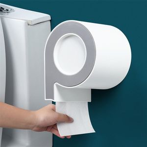 Muur Gemonteerde Toiletrolhouder Tissue Doos Waterdichte Hygiënisch Papier Dispenser Voor Badkamer Opbergdoos Badkamer Accessoires