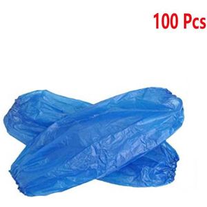 100Pcs Beschermende Waterdichte Wegwerp Cleaning Mouwen Cover Plastic Arm Mouwen Covers Elastische Niet Giftig Restaurant Huishoudelijke