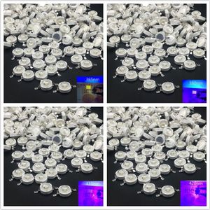 10 stuks 3 W UV Paars LED Ultraviolette Lampen Lamp Chips 365nm 375nm 380nm 385nm 395nm 400nm 405nm 410nm 420nm 3 W High Power Licht