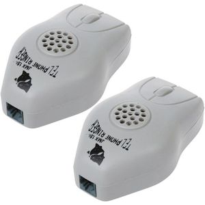 2X Grey Loud Telephone Ring Amplifier Ringer