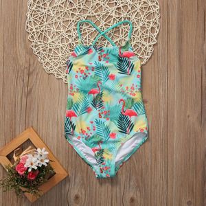 Peuter Kids Baby Meisjes Bikini Set Vogel Print Badpak Badmode Badpak Badmode Kleding