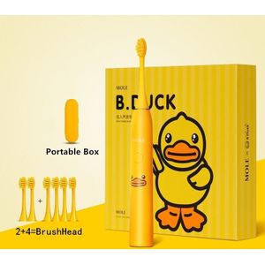 Apiyoo Elektrische Tandenborstel B. Eend Timer Sonic Tandenborstel IPX7 Oplaadbare 5 Modus Volwassen Kawaii Automatische Ultra Sonic Tanden Borstel
