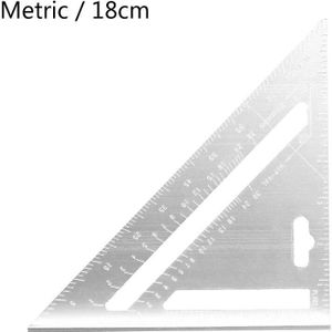 30Cm Aluminium Speed Vierkante Dakbedekking Driehoek Hoek Gradenboog Proberen Vierkante Timmerman Meten Layout Tool