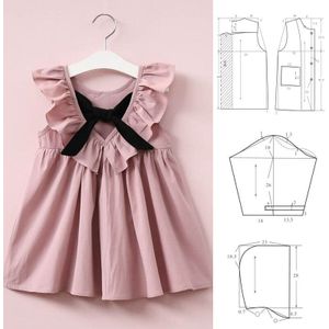 Diy Rok Patroon Karton Koreaanse Boog Prinses Rok Kinderkleding Snijmal