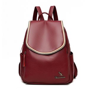 Vrouwelijke Rugzak Vintage Lederen Rugzakken Voor Vrouwen Schooltas Reizen Rugzak Dames Back Pack