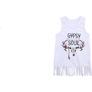 Baby Baby Peuter Meisje Gypsy SOUL Kwastjes Zoom Tank Top Baby Meisje Ondergoed Huishoudelijke Tanks