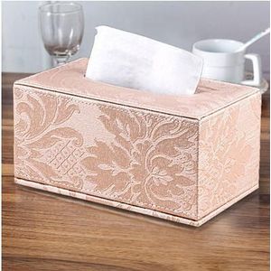 Europa Rijst Vlag Pu Leer Tissue Doos Tissue Houder Plastic Tissue Box Cover Case Box Voor Tissue Papier Voor Thuis decor ZJH047A