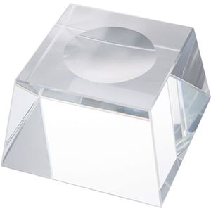 Crystal Ball Stand Clear Educatief Bal Model Houder Glas Bal Base Stand Met Camber Concave Voor Display