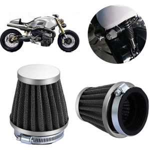 Motorfiets Luchtfilter Paddestoel Hoofd Filters Universal 35Mm 44Mm 50Mm 54Mm 60Mm Motorcycle Air Intake filter Cleaner Black