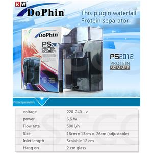 Aquarium Accessoires Maleisië Dophin Ps Ps Externe Filter Met Eiwitafschuimer Voor Nano Tank Waterval Filter