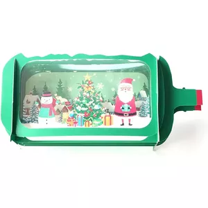Sumairs 3D-kerstkaart, pop-up kaart, verpakking van 6 stuks