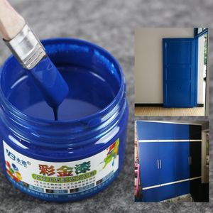 Blauw Acryl Verf Is Water Kleur Schilderen Metalen Meubelen Roest Corrosie Schilderen Borstel Voor Hout Bescherming