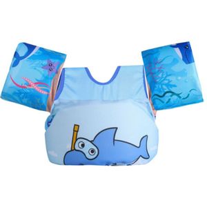 Baby drijfvermogen pak reddingsvest badpak cartoon arm cirkel schuim veiligheid zwemmen training kleding zwembad drijvende zwemmen ring